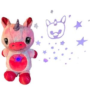 Ontel Star Belly Dream Lites Plush Unicorn 13” Pink Purple Light Show Projector